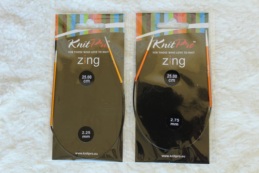 Knit Pro Zing 10"(25 cm) circular needle